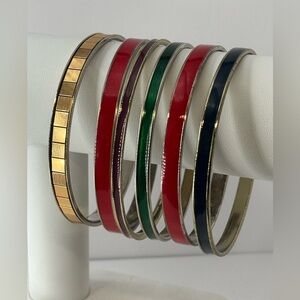 Enameled Bangle Set of 6